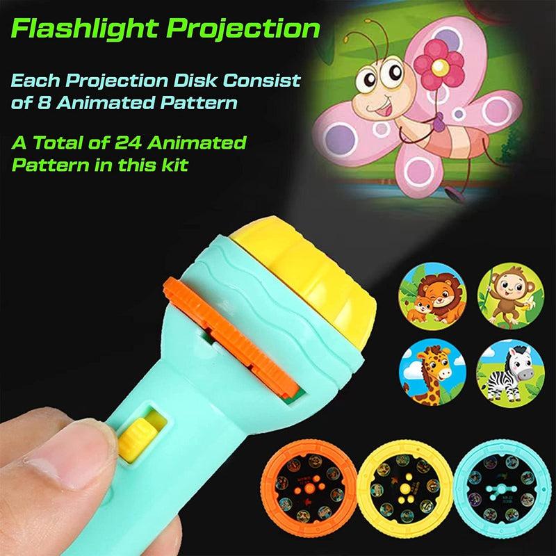 Kids Educational Slide Flashlight Torch