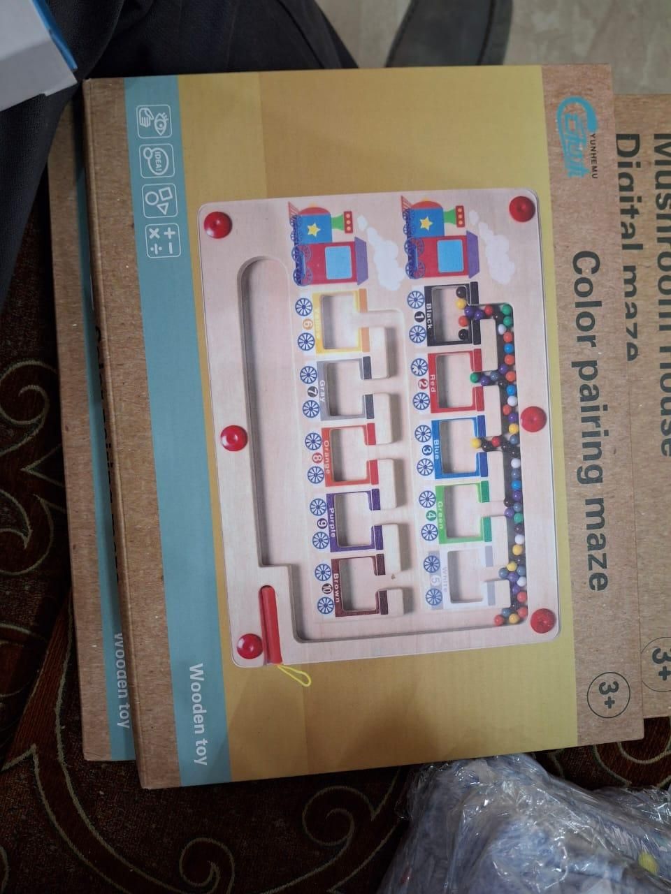 Kids Magnetic Color & Number Puzzle Board