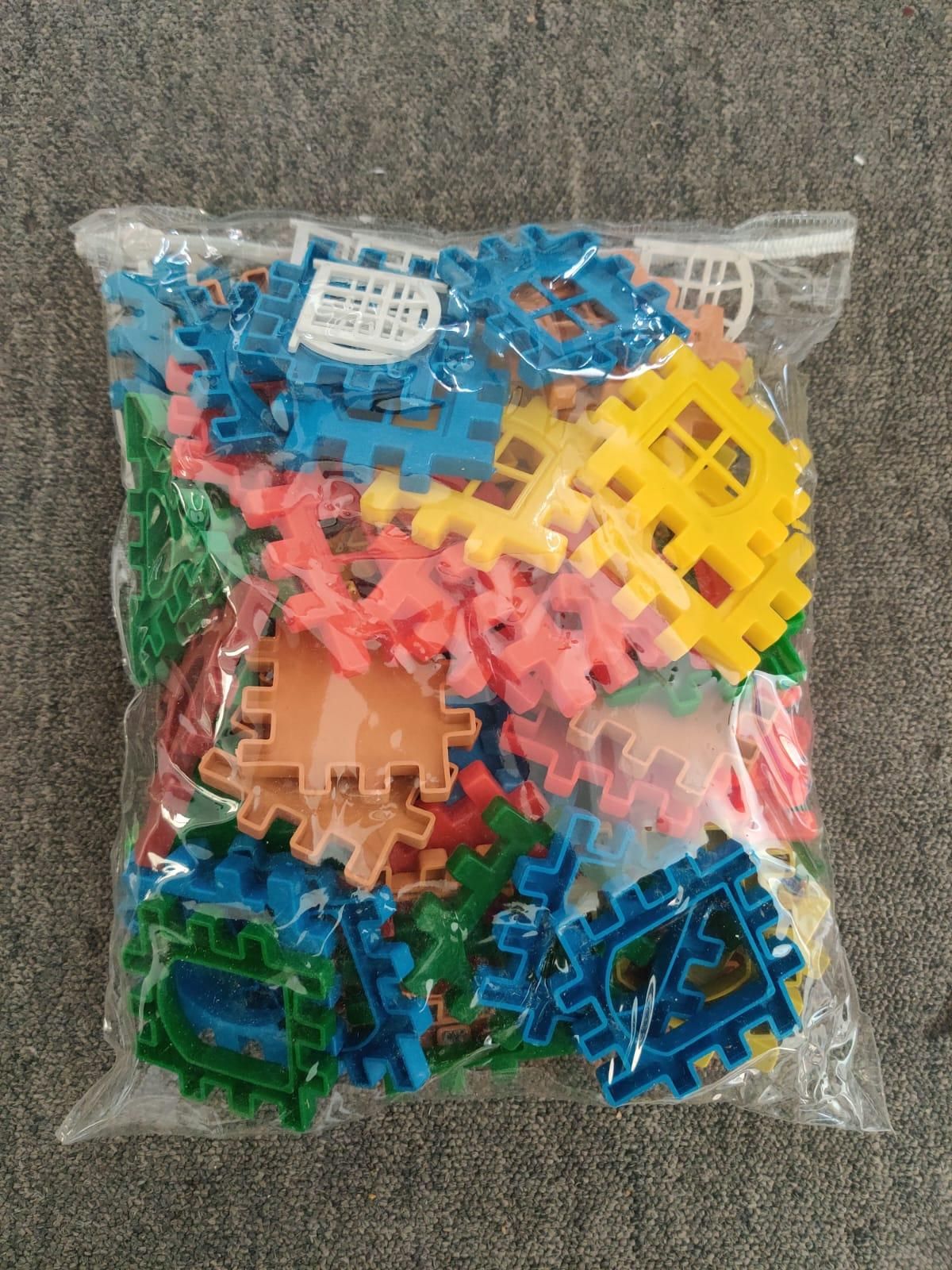 50-Piece Mini House Blocks – Safe & Fun Construction Toy for 2-5 Year Olds