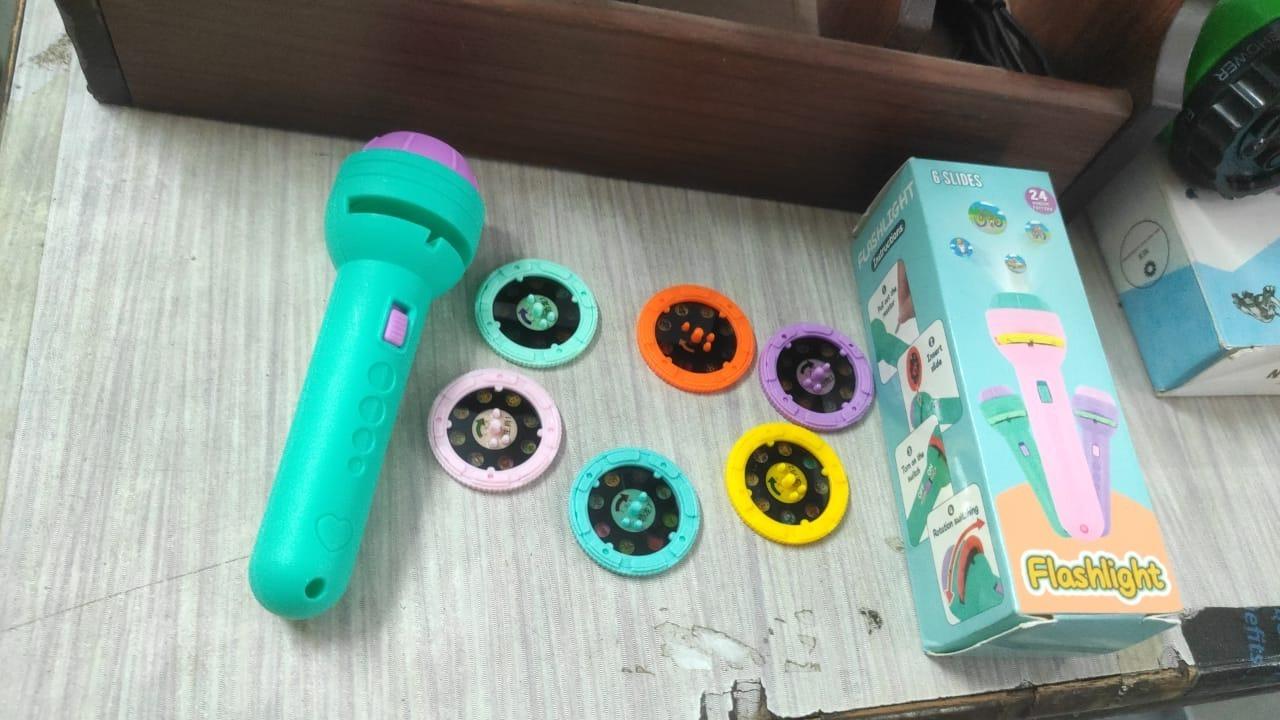 Kids Educational Slide Flashlight Torch