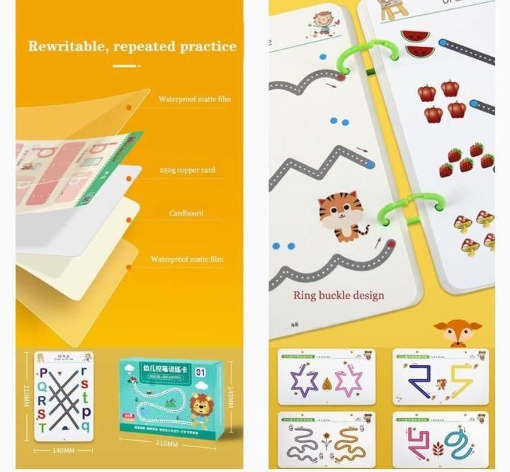 Kids’ Pen Control Training Workbook – Fun Handwriting & Drawing Exercises