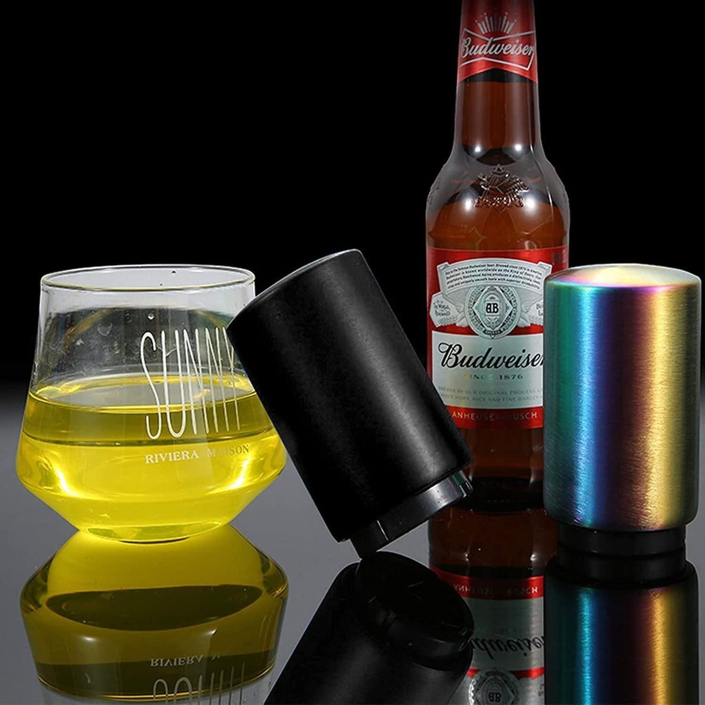 Premium Stainless Steel Automatic Push & Pull Bottle Opener – Effortless & Durable