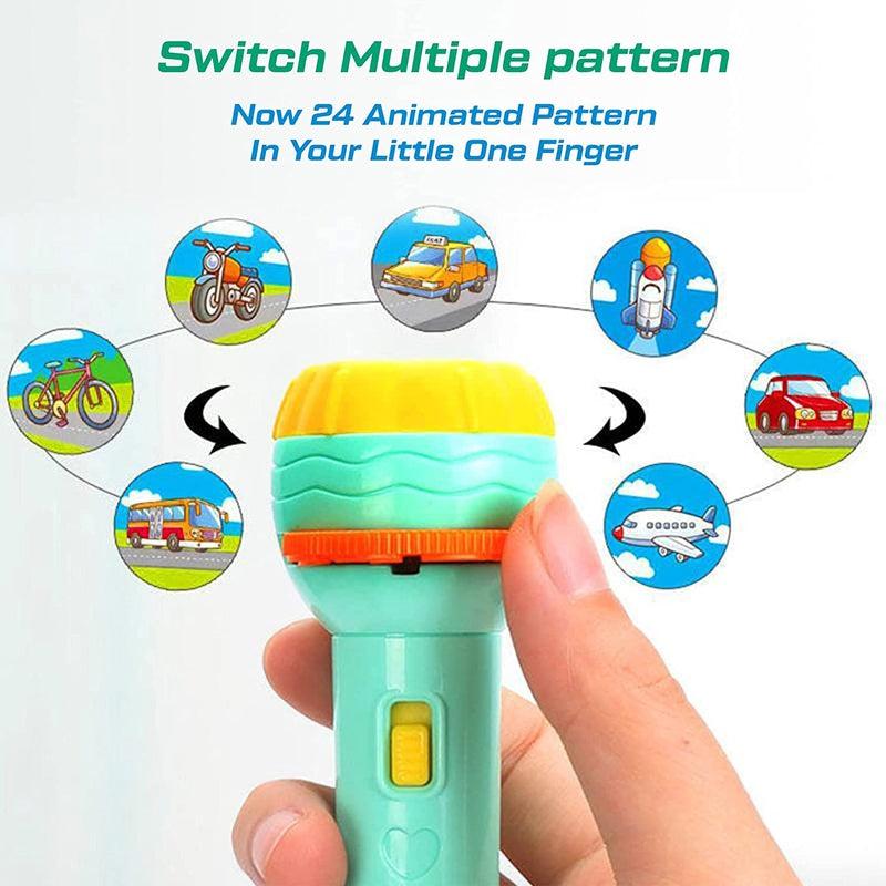 Kids Educational Slide Flashlight Torch