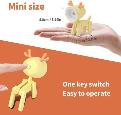 Mini LED Table Lamp – Adjustable Angle, Portable Lighting for Home & Office