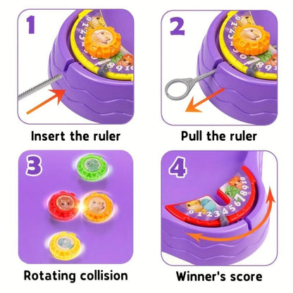 Epic Dino Battle Gyro Spinning Toy – Thrilling Board Game for Kids