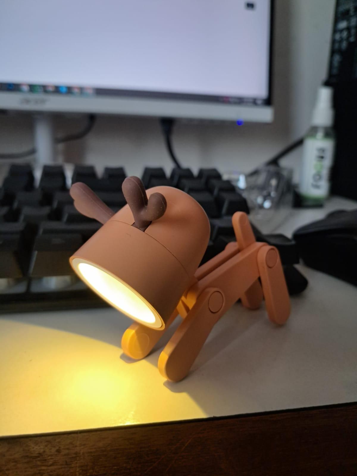 Mini LED Table Lamp – Adjustable Angle, Portable Lighting for Home & Office
