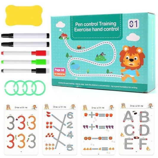 Kids’ Pen Control Training Workbook – Fun Handwriting & Drawing Exercises