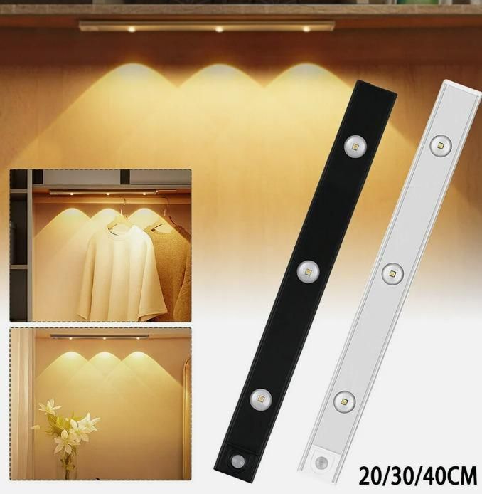 ED PIR Motion Sensor Cabinet Light – USB Rechargeable, Automatic On/Off