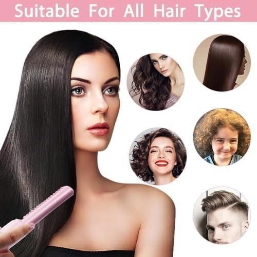Cordless Hair Straightening Comb – Rechargeable Hot Comb for All Hair Types