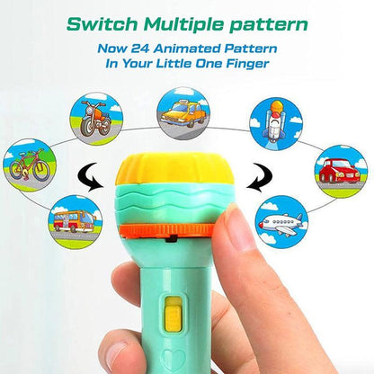 Kids Educational Slide Flashlight Torch