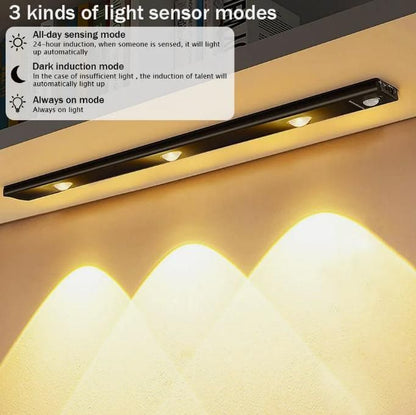 ED PIR Motion Sensor Cabinet Light – USB Rechargeable, Automatic On/Off
