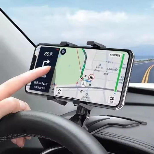 Phone Holder 360° Rotation – Adjustable Mount for Car & Desk